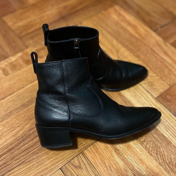 Veronica Beard Vero Couio Chelsea Leather Booties - Picture 12 of 13